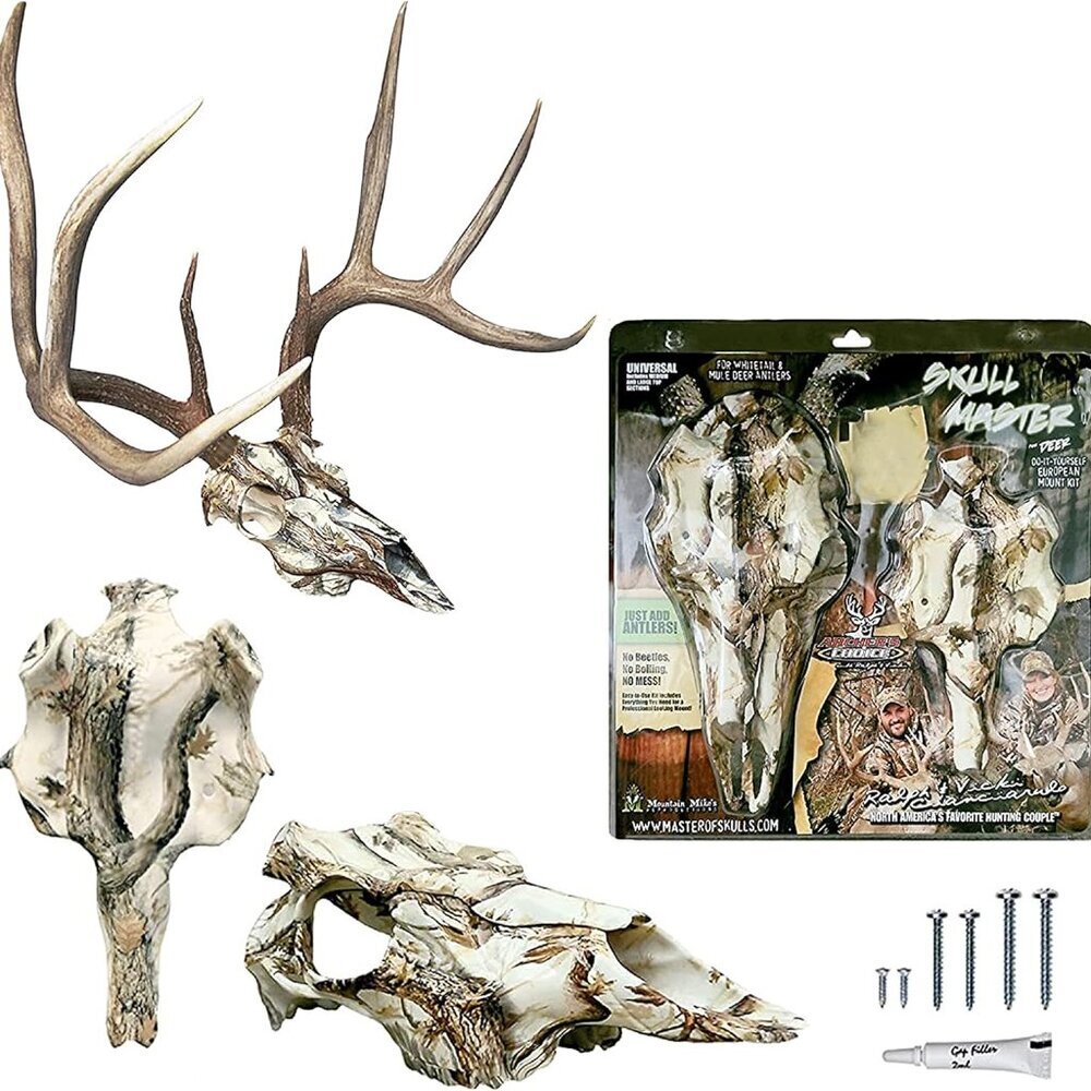 Mountain Mike’s Skull Master Deer Antler Mount Kit - 3D European-Style Deer Moun